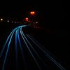 Nachtfotografie an der Autobahn von thomas van puymbroeck