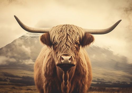 Hoogland koe Schotse koe Koeien