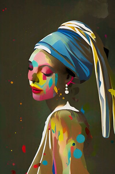 La fille avec plus de perles par Karin van Bylevelt