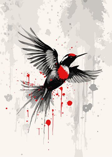 Abstracte Japanse Ukiyo-schilderij