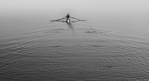 Rudern zum Nebel von Lucia Leemans