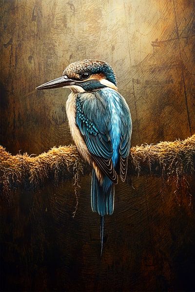 Eisvogel in der Stille von Marijke Trienekens