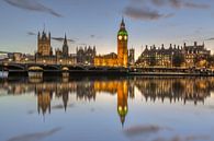 Houses of Parliament en de Big Ben in London van Tubray thumbnail