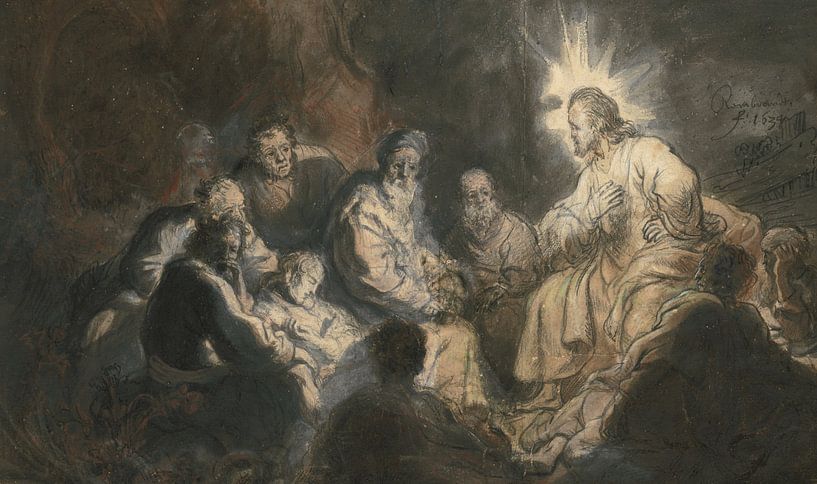 Christ and the disciples, Rembrandt by Rembrandt van Rijn