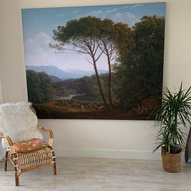 Customer photo: Italian landscape with pine trees, Hendrik Voogd, on artframe