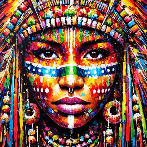 Abstract Brazilian Indio