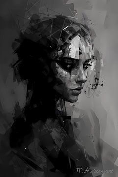 Shattered Gaze van Art by Monique Dersjant