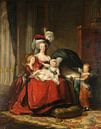 Marie-Antoinette en haar kinderen, Louise Élisabeth Vigée Le Brun. van Meesterlijcke Meesters thumbnail