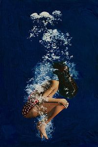 Girl swimming underwater II