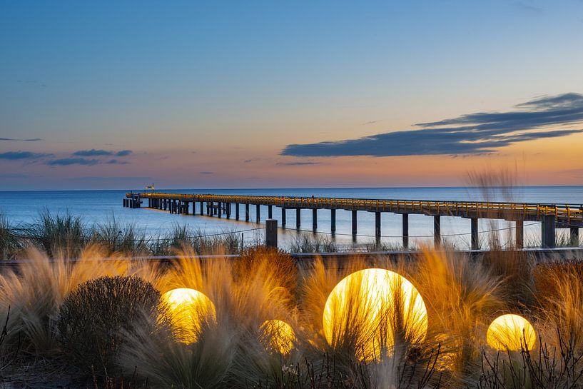 Seebrücke, Seebad Binz auf der Insel Rügen von Walter G. Allgöwer
