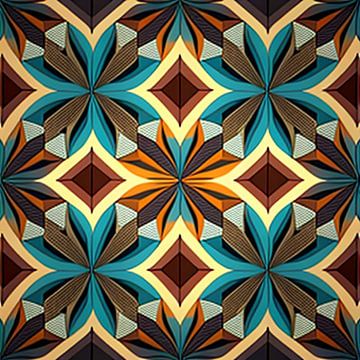 Motif kaléidoscopique vivant sur Vythryd Arts