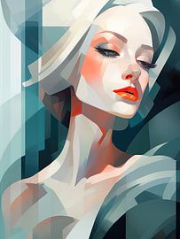 Frau abstrakt von Bert Nijholt