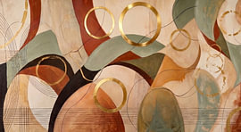 Landschaft in Erdtönen "Circle of life " von Julian Cross
