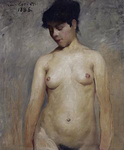 Nacktes Mädchen, Lovis Corinth - 1886