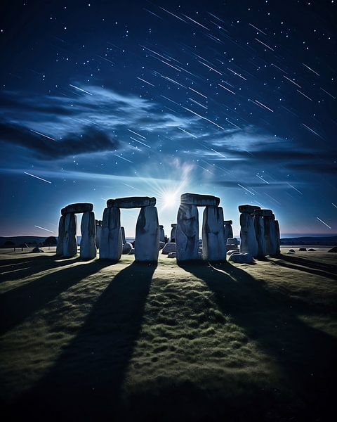 Stonehenge von fernlichtsicht