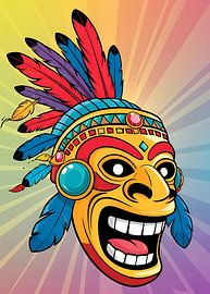 Tribal Mask Illustration by BRZ999