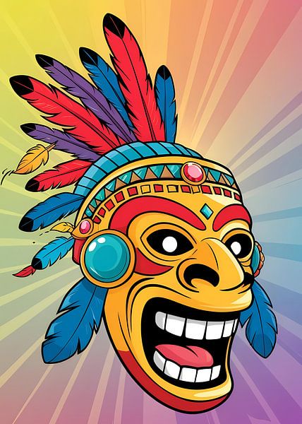 Tribal Mask Illustration by BRZ999