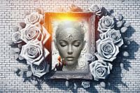 La belle aux diamants et aux roses blanches