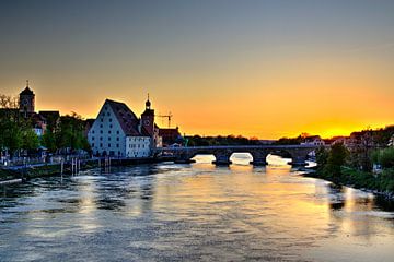 Sonnenuntergang Regensburg von Roith Fotografie