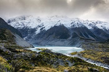 Wijds landschap in de Hooker Valley - Nieuw-Zeeland
