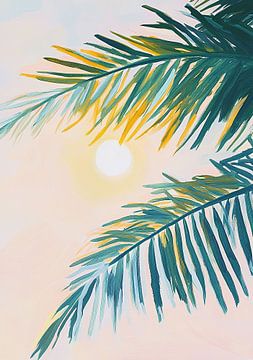 Sun Palm Botanical Summer Dopamine by Niklas Maximilian