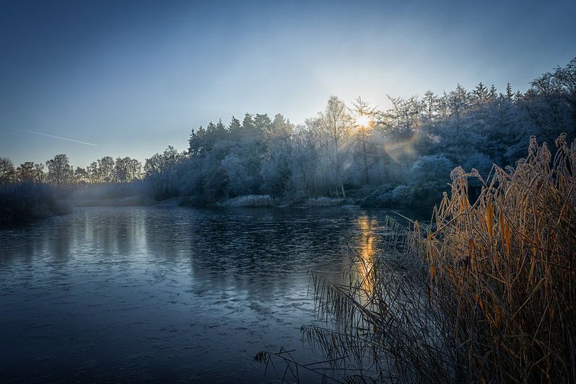 Dämmerung auf dem dritten See von Anna's Hoeve von Pascal Raymond Dorland