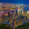 Hong Kong by Night - Victoria Peak - 1 van Tux Photography
