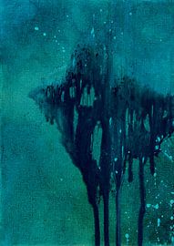 Turquoise abstraction by Ela Szczepaniak