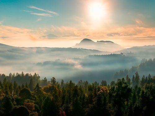 Sunrise in the morning