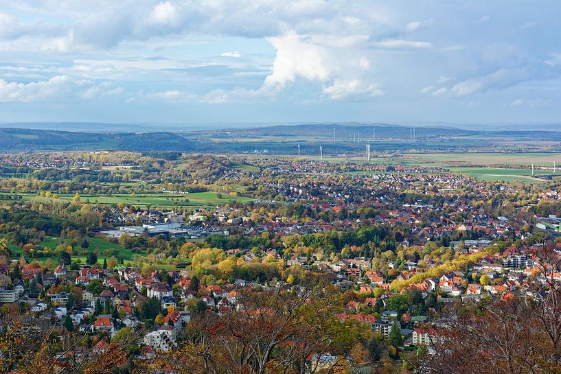 View of Bad Harzburg from the Castle Hill by Gisela Scheffbuch