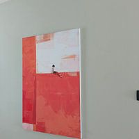 Klantfoto: Abstract portret van ARTEO Schilderijen, als artframe