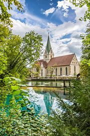 Monastery Blaubeuren with Blautopf by Melanie Viola