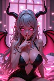SILVYRA - Sexy Anime Succubus Girl in ihrem Bett von INFERAURUM