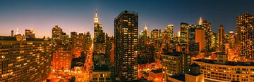 Manhattan Panorama van Henk Meijer Photography