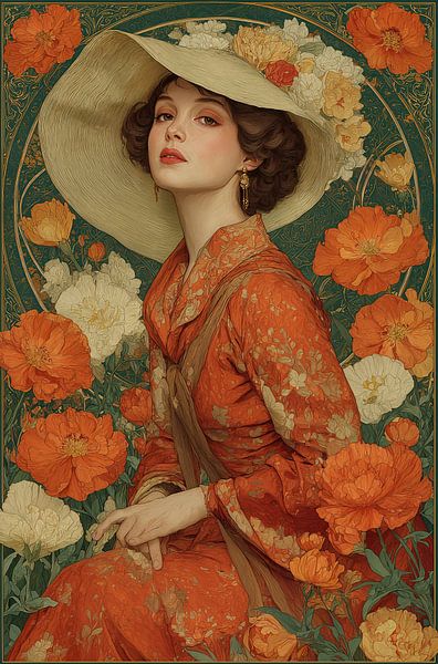 Art Nouveau portrait no. 3 by Studio BB