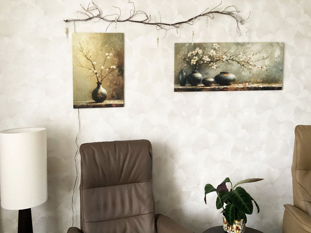 Japandi Flower Still Life | Whispering Petal Harmony  by Art Whims 