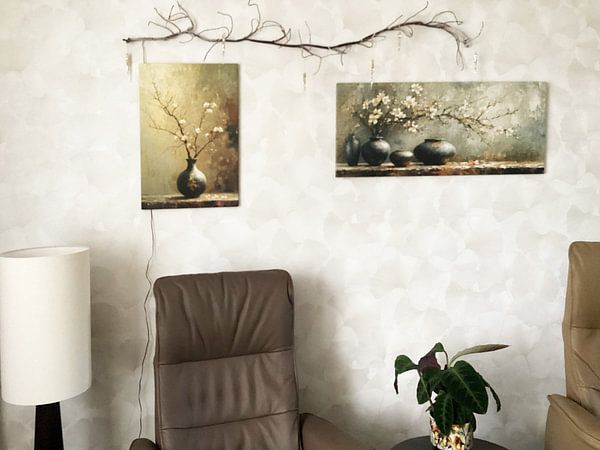 Japandi Flower Still Life | Whispering Petal Harmony