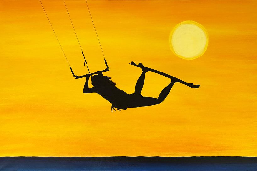 Kitesurfer im Licht by Martina Dormann