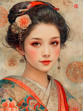 Jonge Geisha van Peet de Rouw