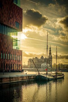 Museum aan de rivier op het Eilandje in Antwerpen van Ingo Boelter