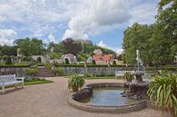 Blick über die barocken Gärten am kleinen Schloss zum Schloss Blankenburg (Sachsen-Anhalt) von t.ART Miniaturansicht