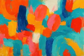 Areas of colour with soft arc shapes by Imperial Art House