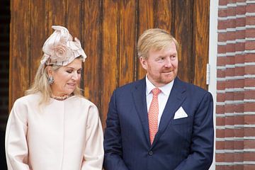 Koningin Maxima en Koning Willem Alexander bezoeken Hoogeveen op 18 september 2019 van Ronald Jansen