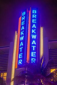 Miami Beach - Am Ocean Drive bei Nacht
