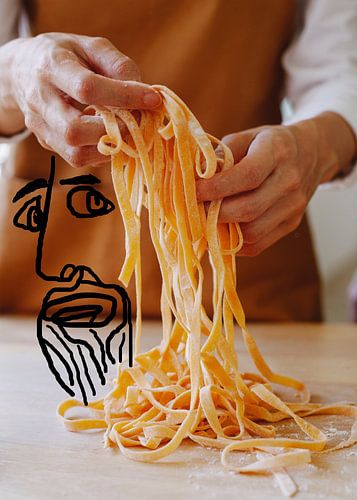 Des cheveux de spaghetti.