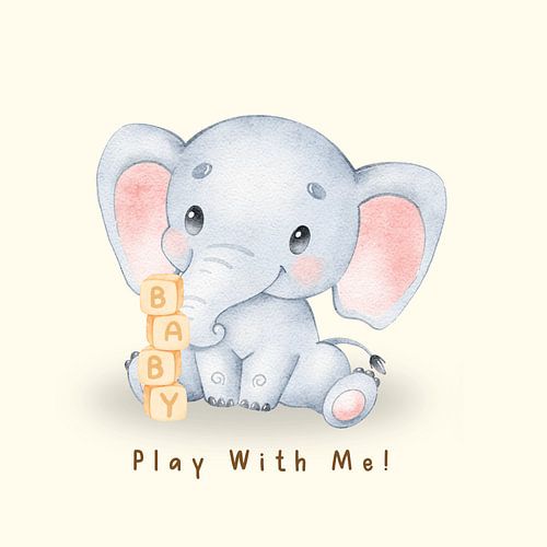 Les rêves d'un bébé éléphant