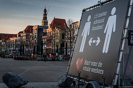 Une Bellamyplein déserte à Vlissingen. sur Gwendolyn Pieters