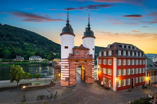 Bridge gate in Heidelberg, Germany