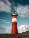 Petit phare sur la côte de Zélande, Westkapelle, Zélande par Henno Drop Aperçu