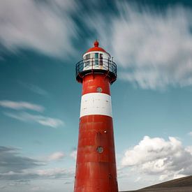 Small lighthouse on the coast of Zeeland, Westkapelle, Zeeland by Henno Drop